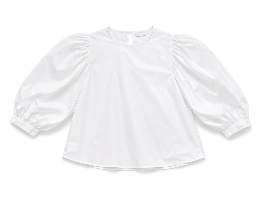 Chemise blanche boutons en arrière
